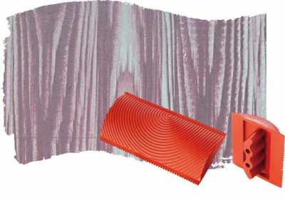 Набор шпателей (аппликаторов) для имитации текстуры дерева.(ширина 13 см и 10.5 см) W1-4-6